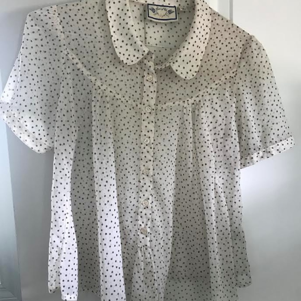 Two of Us - Anthorpologie Sheer Blouse